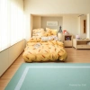 Yellow carrot pattern wedding home textile bedding set 2026 Bedding Application Scenario